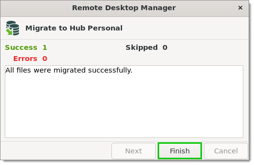 Migration report