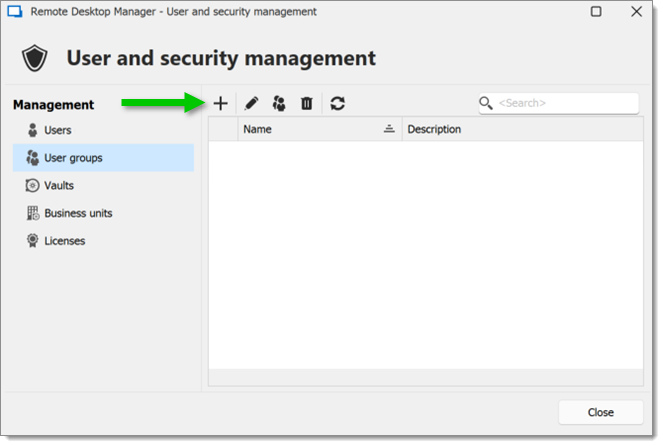 Create user group