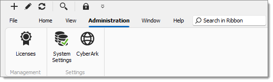 Administration tab
