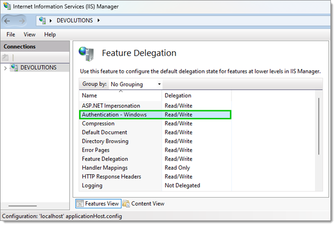 Authentication - Windows