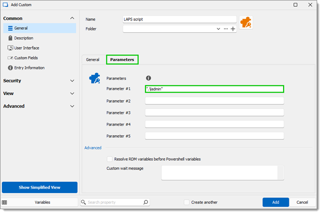 Set the local administrator account name