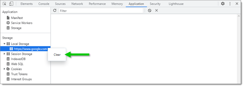Local Storage – Clear