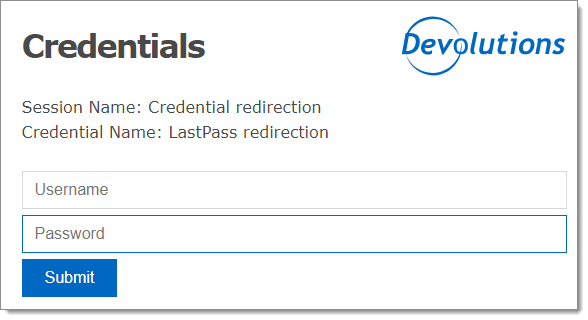 Enter your credentials