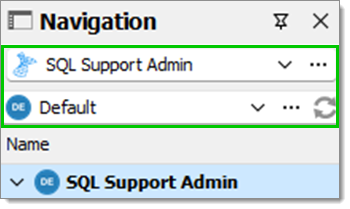 Data Source and vault Selection
