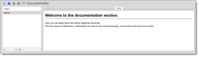 Documentation tab