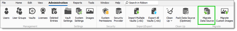 Migrate data source
