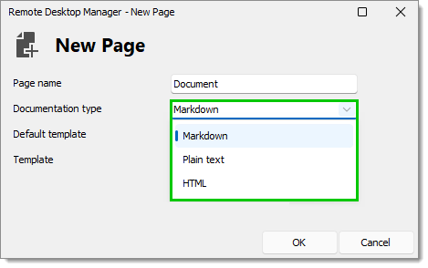 Documentation type