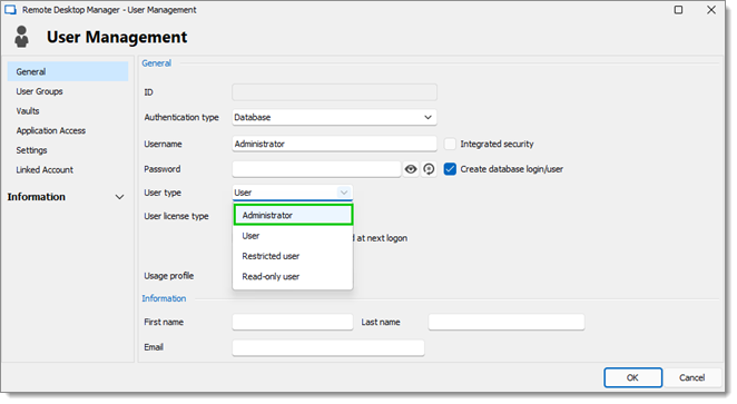 Administrator permission