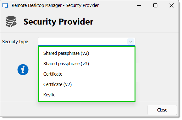 Security type