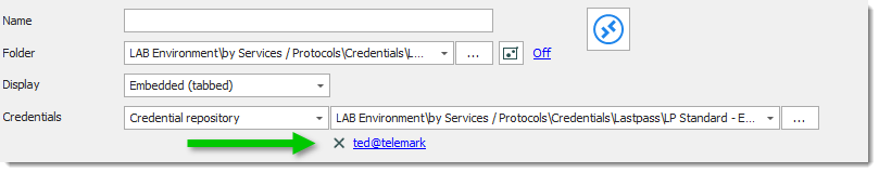 Name of the credential